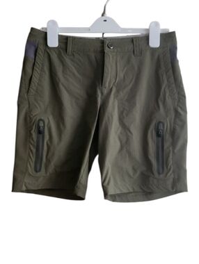 REI Olive Hybrid Active Hiking Shorts with Cargo Zip Pockets